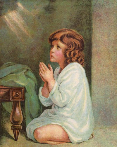 صموئيل الصغير (طباعة حجرية ملونة) بواسطة مدرسة اللغة الإنجليزية