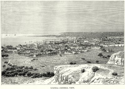 لواندا - منظر عام (نقش) بواسطة مدرسة اللغة الإنجليزية