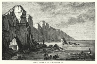 Lobster Fishery on the Coast of Normandy (engraving) بواسطة مدرسة اللغة الإنجليزية