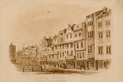 لونغ لين ، ويست سميثفيلد ، 1840 (مرحاض على ورق) بواسطة مدرسة اللغة الإنجليزية