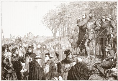 اللورد كوبهام في كرازة لولوارد ، توضيح من تاريخ البروتستانتية بقلم جيمس أيتكين ويلي (1808-1890) ، حانة. 1878 بواسطة مدرسة اللغة الإنجليزية