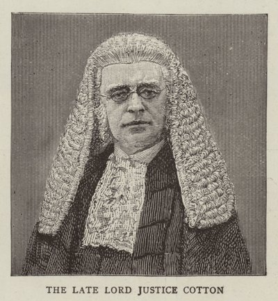 Lord Justice Cotton (engraving) بواسطة مدرسة اللغة الإنجليزية