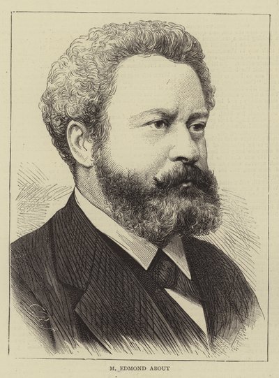 M Edmond About (engraving) بواسطة مدرسة اللغة الإنجليزية
