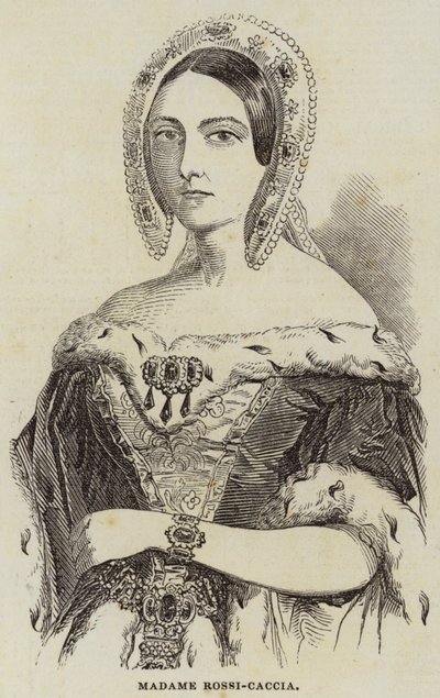 Madame Rossi-Caccia (engraving) بواسطة مدرسة اللغة الإنجليزية