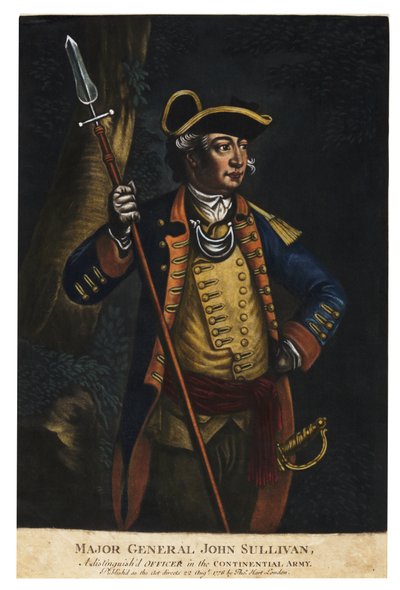 اللواء جون سوليفان ، 1776 (الميزوتنت اليدوي) بواسطة مدرسة اللغة الإنجليزية