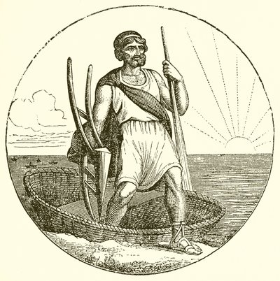 رجل في Coracle بواسطة مدرسة اللغة الإنجليزية