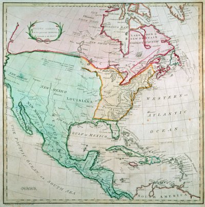 خريطة لأمريكا الشمالية ، نشرها T. Stackhouse ، 1783 بواسطة مدرسة اللغة الإنجليزية