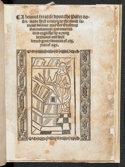 مارجريت روبر ، من "A Devote Treatise on the Pater noster" بواسطة مدرسة اللغة الإنجليزية