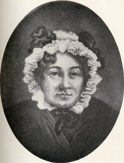 ماري آن لامب (1764-1867) توضيح من "الرحلات الصغيرة إلى منازل النساء المشهورات" ، نُشر عام 1897 (ليثو) بواسطة مدرسة اللغة الإنجليزية