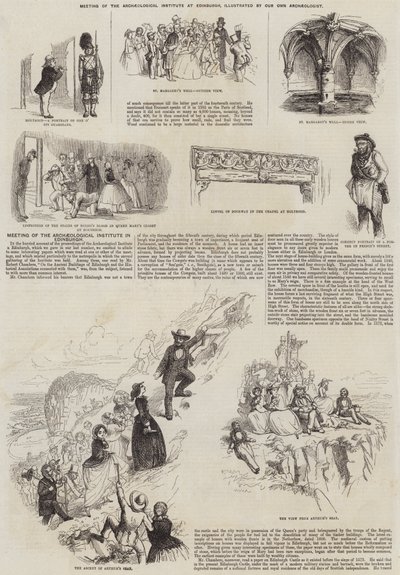 Meeting of the Archaeological Institute at Edinburgh (engraving) بواسطة مدرسة اللغة الإنجليزية