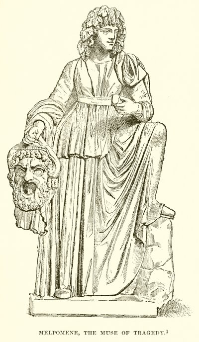 Melpomene ، موسى المأساة بواسطة مدرسة اللغة الإنجليزية