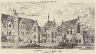 الكلية التذكارية ، Cuddesdon (نقش) بواسطة مدرسة اللغة الإنجليزية
