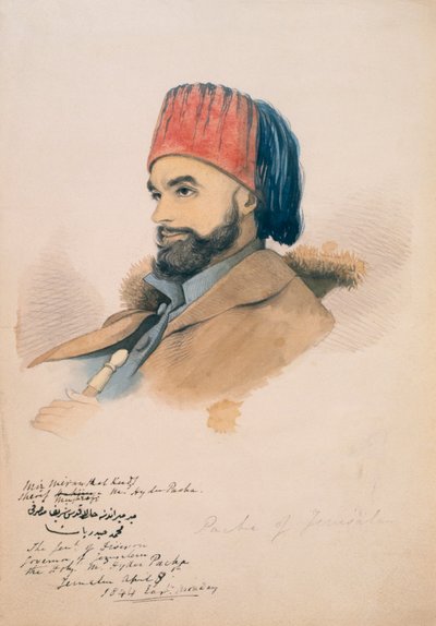 محمد حيدر ، باشا من القدس ، 1844 بواسطة مدرسة اللغة الإنجليزية