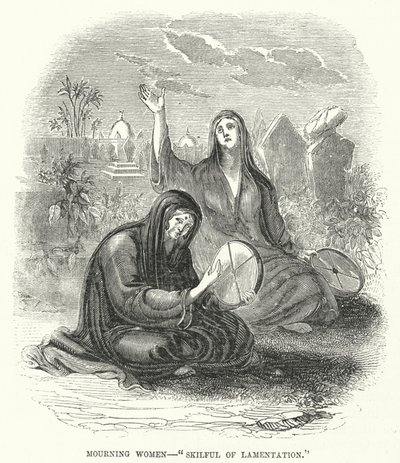 المرأة الحزينة "ماهرة الرثاء" بواسطة مدرسة اللغة الإنجليزية