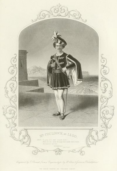 السيد كانوبوك مثل Iago ، عطيل ، القانون الثاني ، المشهد الأول بواسطة مدرسة اللغة الإنجليزية