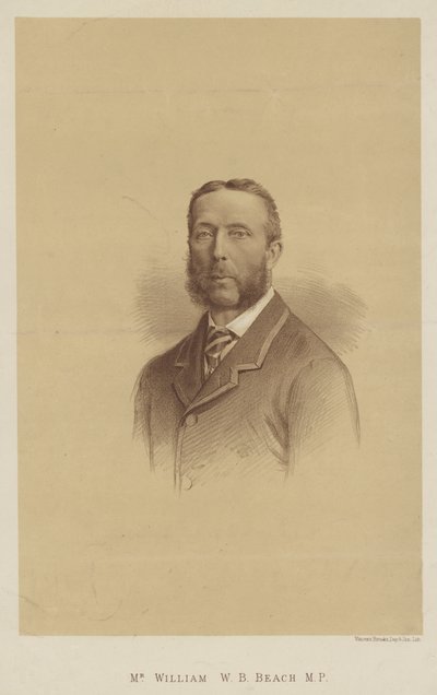 السيد William WB Beach، MP (litho) بواسطة مدرسة اللغة الإنجليزية