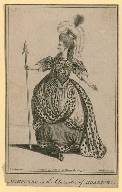 السيدة هنتر في شخصية Boadicea بواسطة مدرسة اللغة الإنجليزية