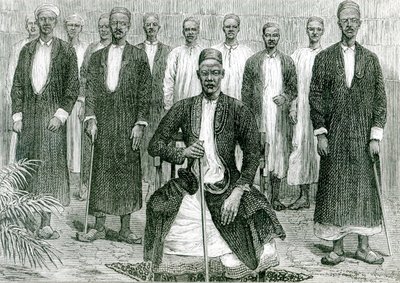 متيسا ، إمبراطور أوغندا ورؤساء آخرون (ليثو) (صور من وزن الجسم) بواسطة مدرسة اللغة الإنجليزية
