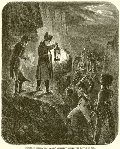 نابليون يخرج مدفعية Lannes قبل معركة جينا بواسطة English School