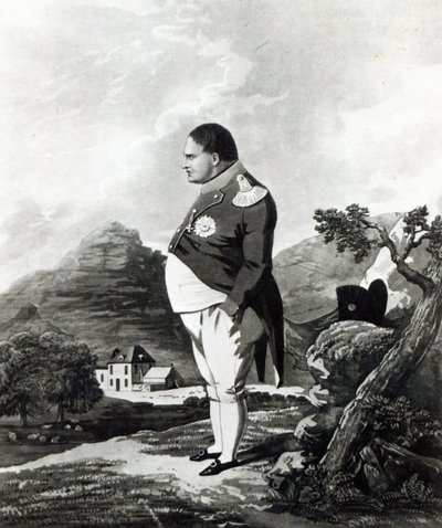نابليون في جزيرة سانت هيلانة ، 1820 بواسطة مدرسة اللغة الإنجليزية