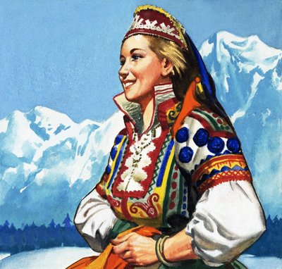 الزي الوطني ليوغوسلافيا بواسطة مدرسة اللغة الإنجليزية