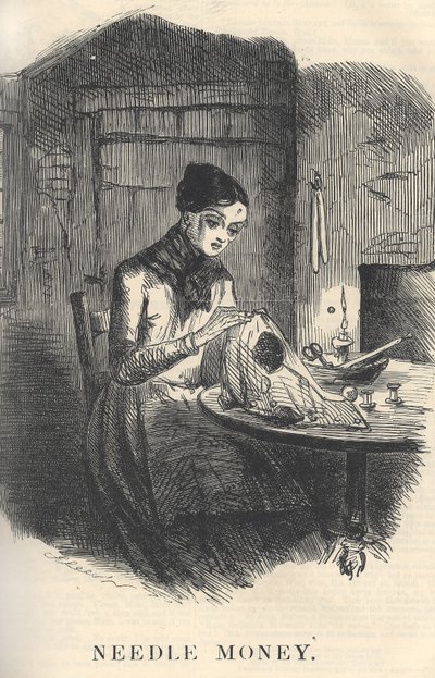 إبرة المال ، توضيح من مجلة بانش ، ديسمبر 1849 (للزوج انظر 384762) بواسطة مدرسة اللغة الإنجليزية