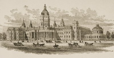 قاعة مدينة جديدة ، سان فرانسيسكو ، من "الصور الأمريكية" ، نشرتها جمعية المسالك الدينية ، 1876 بواسطة مدرسة اللغة الإنجليزية