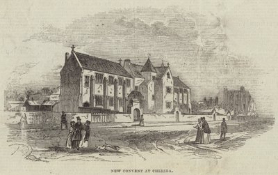 New Convent at Chelsea (engraving) بواسطة مدرسة اللغة الإنجليزية