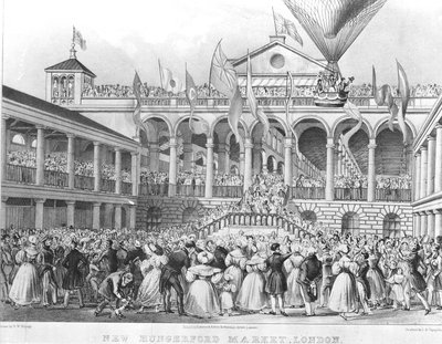 سوق نيو هانجرفورد ، 1833 بواسطة مدرسة اللغة الإنجليزية