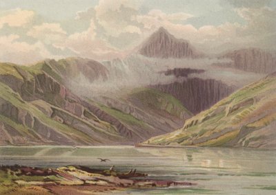 شمال ويلز ، سنودون من Llyn Llydaw (لون ليثو) بواسطة مدرسة اللغة الإنجليزية