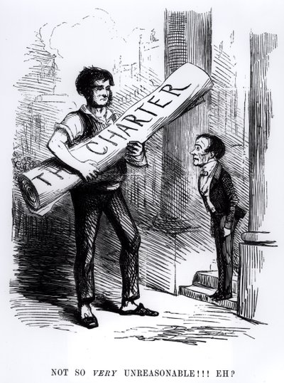 كارتون من مجلة Punch ، "ليس غير معقول للغاية ، إيه" ، 1848 (نقش) (صور من وزن الجسم) بواسطة مدرسة اللغة الإنجليزية