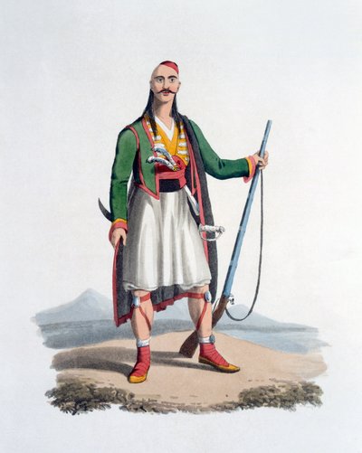 ضابط Spahis ، 1818 (ألوان مائية) بواسطة مدرسة اللغة الإنجليزية