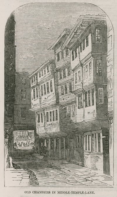 غرف قديمة في Middle Temple Lane بواسطة مدرسة اللغة الإنجليزية