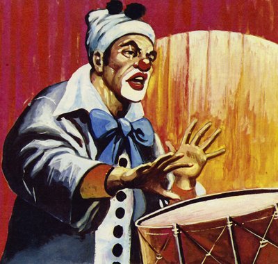 كان أحد أفضل عروض كاروزو هو المهرج في I Pagliacci بواسطة مدرسة اللغة الإنجليزية