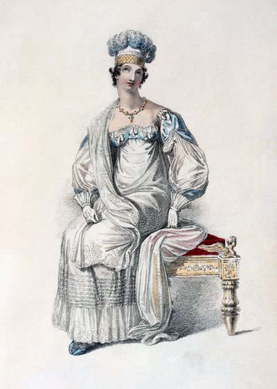 فستان الأوبرا ، لوحة الموضة من Ackermanns Repository of Arts بواسطة مدرسة اللغة الإنجليزية