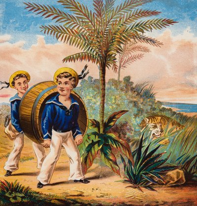 بحارتنا (طباعة حجرية ملونة) بواسطة مدرسة اللغة الإنجليزية