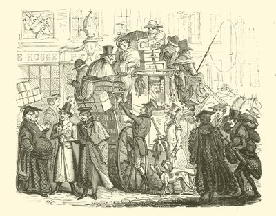 Oxford To London Coach (woodcut) بواسطة مدرسة اللغة الإنجليزية