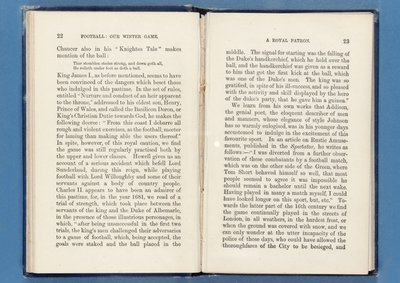 صفحة من كرة القدم: لعبتنا الشتوية ، بقلم تشارلز دبليو ألكوك ، 1874 (انظر أيضًا 315143-4) بواسطة مدرسة اللغة الإنجليزية