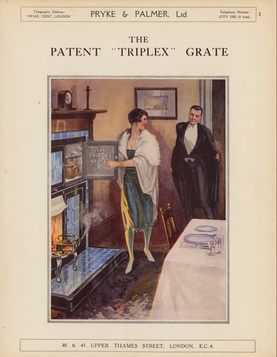 صفحة من كتالوج شركة بريك وبالمر المحدودة، 1930 (طباعة حجرية ملونة) بواسطة مدرسة اللغة الإنجليزية