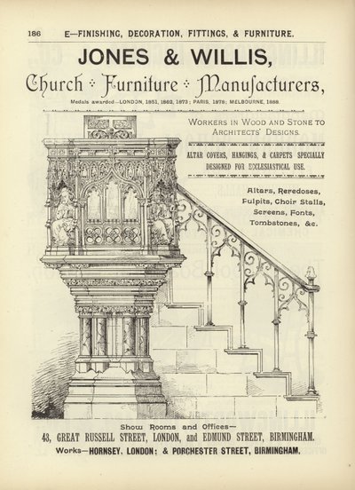 صفحة من ملخص المهندسين المعماريين والمساحين والمهندسين 1892 بواسطة مدرسة اللغة الإنجليزية