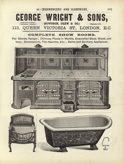 صفحة من ملخص المهندسين المعماريين والمساحين والمهندسين 1892 بواسطة English School