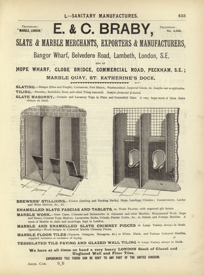 صفحة من ملخص المهندسين المعماريين والمساحين والمهندسين 1892 بواسطة English School
