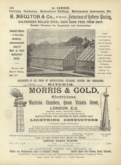 صفحة من ملخص المهندسين المعماريين والمساحين والمهندسين 1892 بواسطة English School