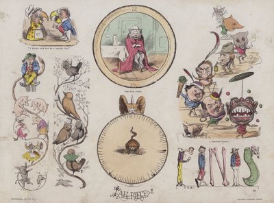Page from the Attractive Picture Book (coloured engraving) بواسطة مدرسة اللغة الإنجليزية