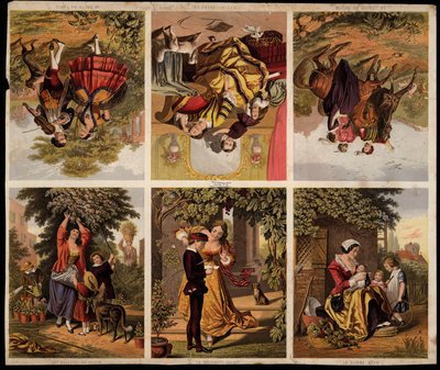 صفحة القصاصات المطبوعة الفيكتورية (نقش ملون) بواسطة مدرسة اللغة الإنجليزية