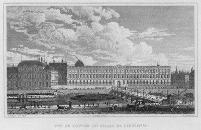 باريس ، منظر لمتحف اللوفر ، من Palais De L