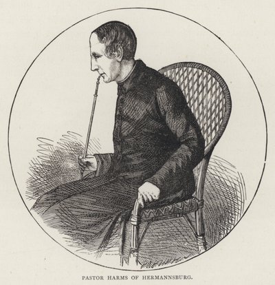 Pastor Harms of Hermannsburg (engraving) بواسطة مدرسة اللغة الإنجليزية