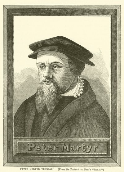 بيتر Martyr Vermigli (نقش) بواسطة مدرسة اللغة الإنجليزية