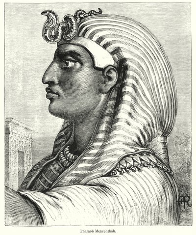 فرعون منفتاح (نقش) بواسطة مدرسة اللغة الإنجليزية