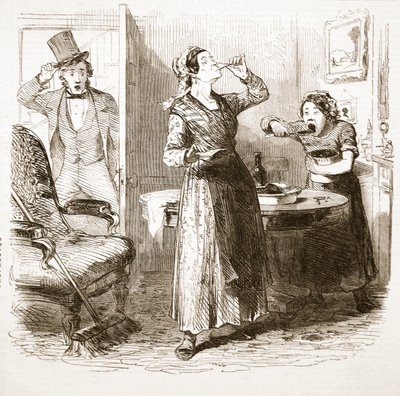اسكتشات رائعة من لندن: The Lodging House ، من The Illustrated London News ، 1849 بواسطة مدرسة اللغة الإنجليزية